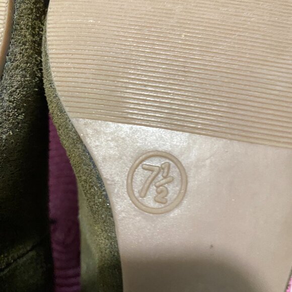 EUC Merona sz 7 1/2 Suede Wedges - Picture 3 of 14